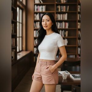 🛍bundle sale🛍J. Crew Boutique Chino Salmon pink Shorts Size: 2